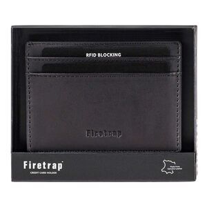 Firetrap Leather Card Holder / Black